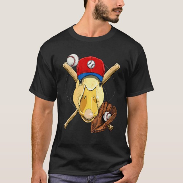 Camiseta Baseball Player Duck Pitcher Catcher Baseball Coac (Anverso)