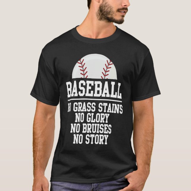 Camiseta Baseball Player  Motivational Inspirational Quote (Anverso)