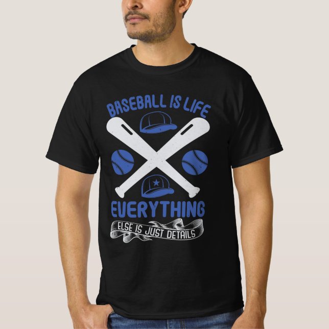 Camiseta Baseball Quotes  Baseball Fan Gift (Anverso)
