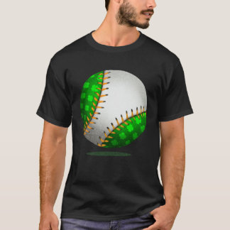 Camiseta Baseball Shamrock Retro St Patricks Day Irish Spor