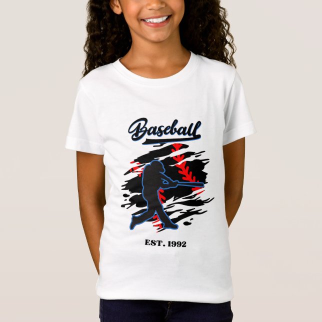 Camiseta Baseball Silhouette Graphic Design – EST. 1992  (Anverso)