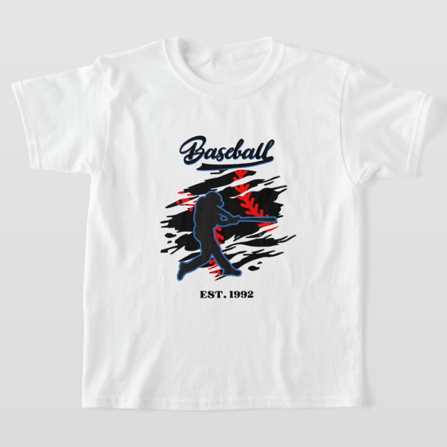 Camiseta Baseball Silhouette Graphic Design – EST. 1992  (Distribución)