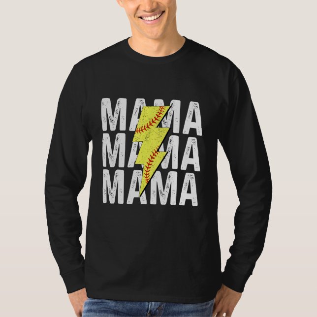 Camiseta Baseball Softball Mom Life Game Day Mama Mothers D (Anverso)