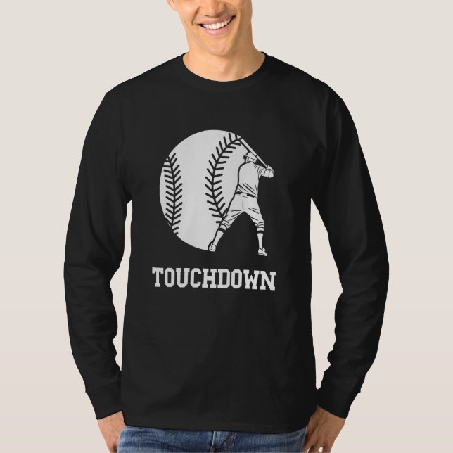 Camiseta Baseball Touchdown Baseball Player Homerun (Anverso)