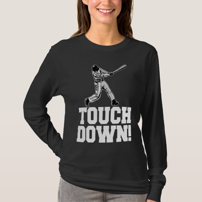 Camiseta Baseball Touchdown Sarcastic Baseball Touchdown (Anverso)