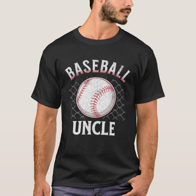 Camiseta Baseball Uncle Ball Heart Uncles Father s Day spor (Anverso)