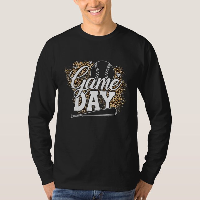 Camiseta Baseball Womens Game Day Baseball Player Softball  (Anverso)