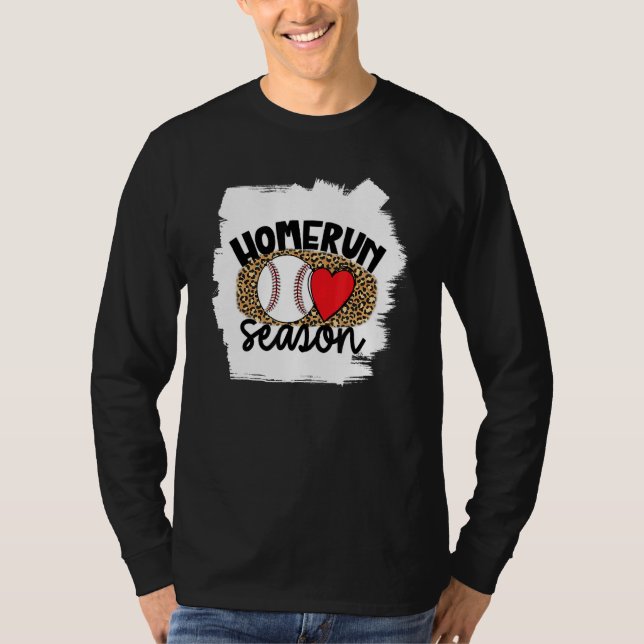 Camiseta Baseball Womens Leopard Pattern Baseball Girl 1 (Anverso)