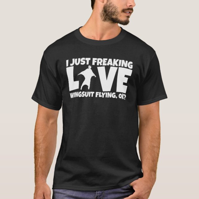 Camiseta Basejumper Joke Basejump Skydiver Wingsuiting Wing (Anverso)