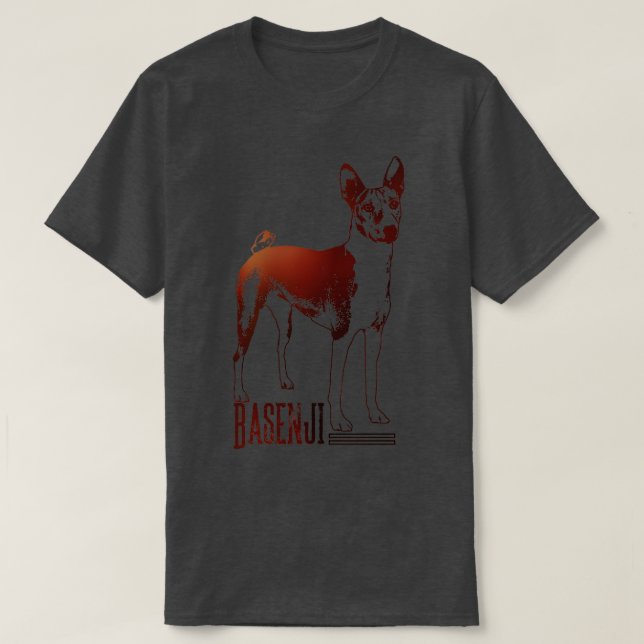 Camiseta Basenji 4 (Diseño del anverso)