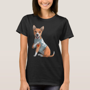 Camiseta Basenji Amo a mamá Tattoo Dog Funny Día de la Madr