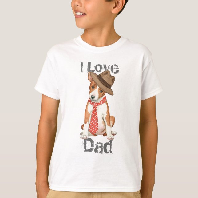 Camiseta Basenji Dad (Anverso)