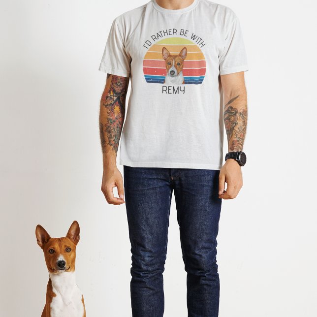 Camiseta Basenji I'd Rather Be With Personalized Name  (Subido por el creador)