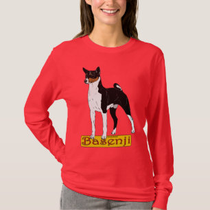 Camiseta Basenji Tri coloreó