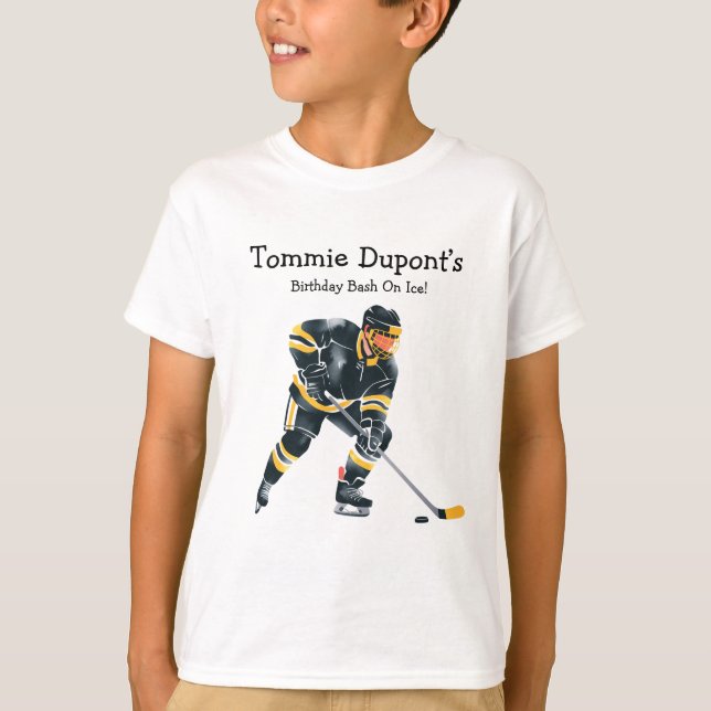 Camiseta Bash De Cumpleaños Sobre Hielo (Anverso)