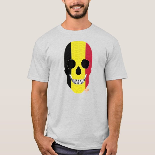Camiseta básica B2 de HANDSKULL Bélgica (Anverso)