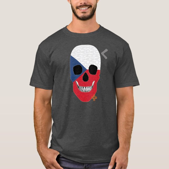 Camiseta básica B2 de HANDSKULL Checoslovaquia (Anverso)