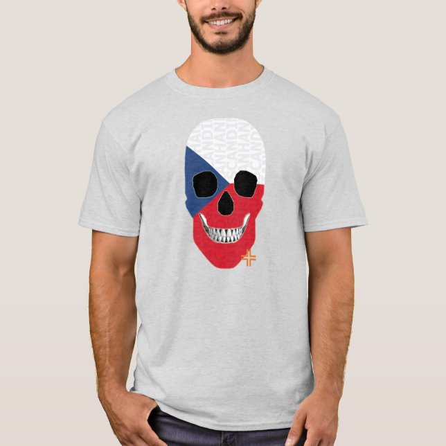 Camiseta básica B2 de HANDSKULL Checoslovaquia (Anverso)