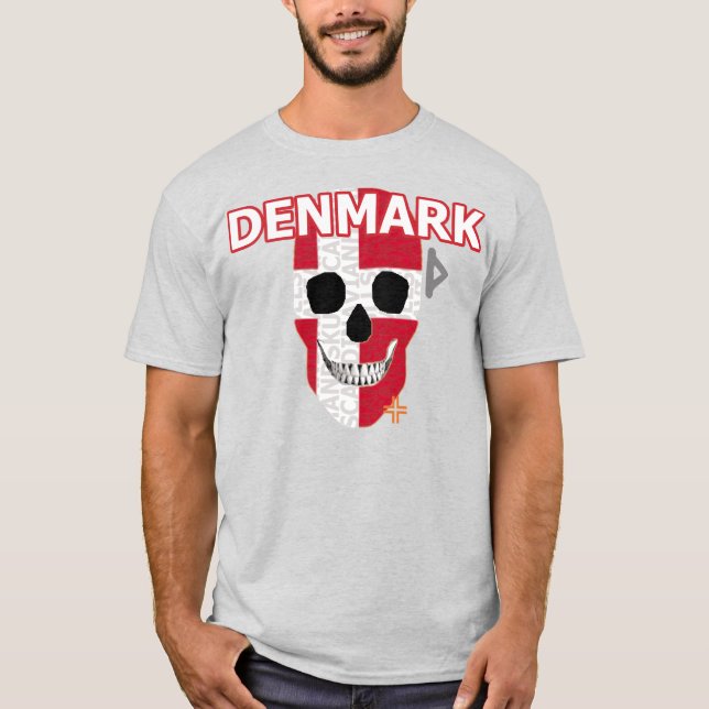 Camiseta básica B2 de HANDSKULL Dinamarca (Anverso)