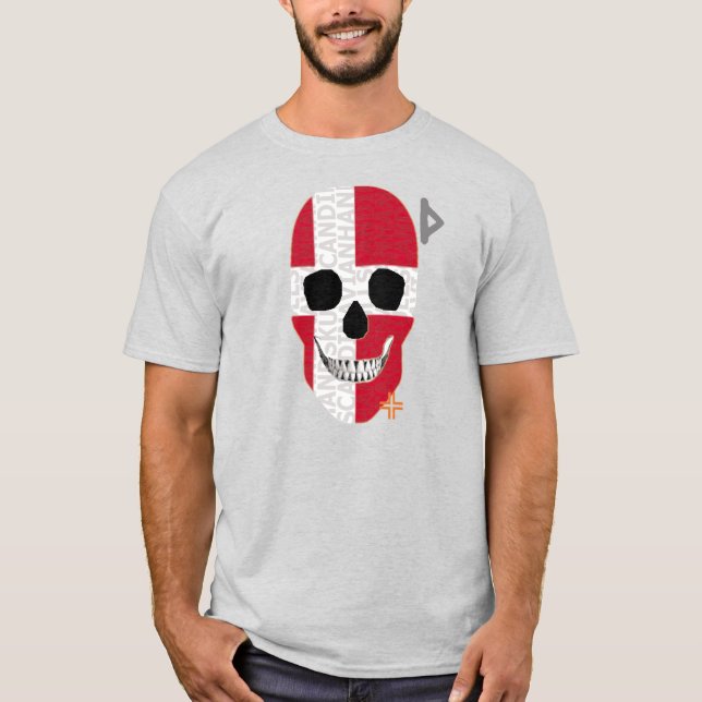 Camiseta básica B2 de HANDSKULL Dinamarca (Anverso)