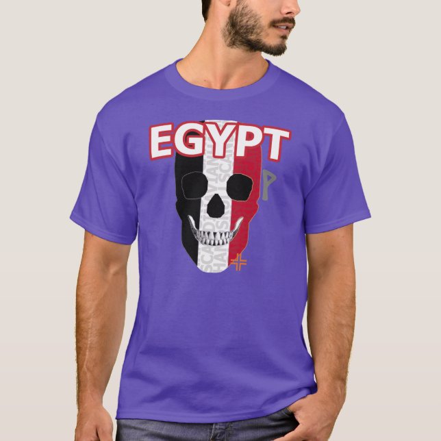 camiseta básica B2 de HANDSKULL Egipto (Anverso)