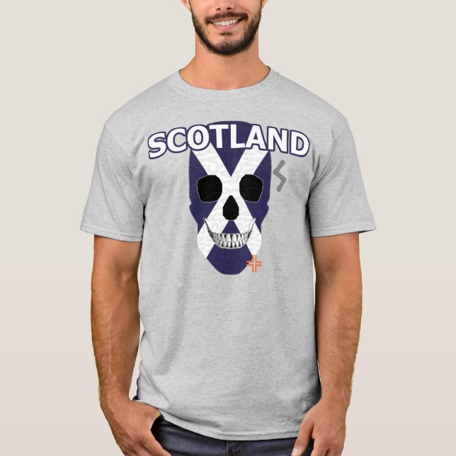 Camiseta básica B2 de HANDSKULL Escocia (Anverso)