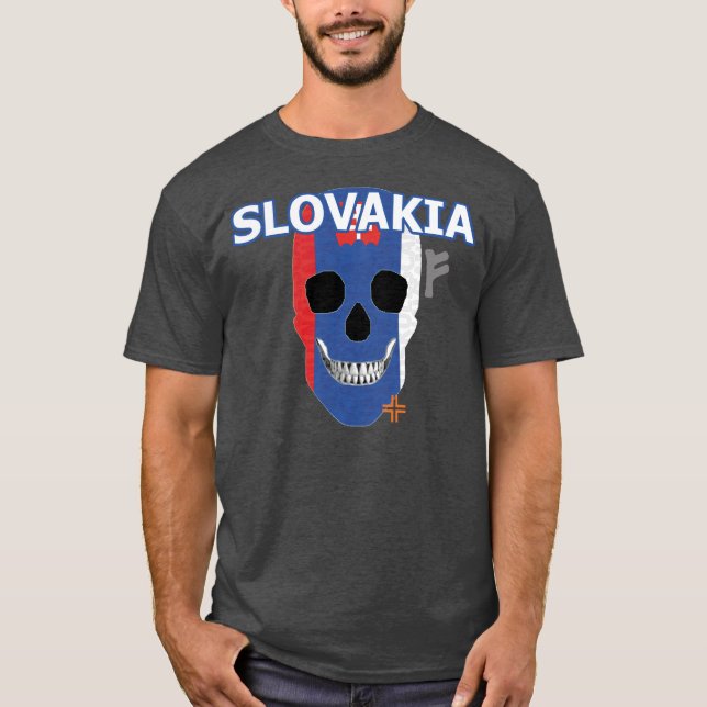 camiseta básica B2 de HANDSKULL Eslovaquia (Anverso)