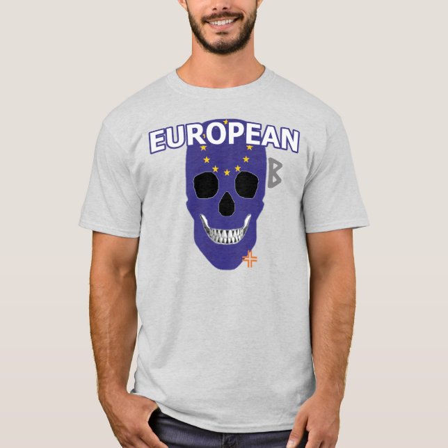 camiseta básica B2 de HANDSKULL Europe (Anverso)