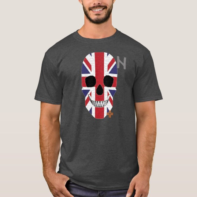 camiseta básica B2 de HANDSKULL Gran Bretaña (Anverso)