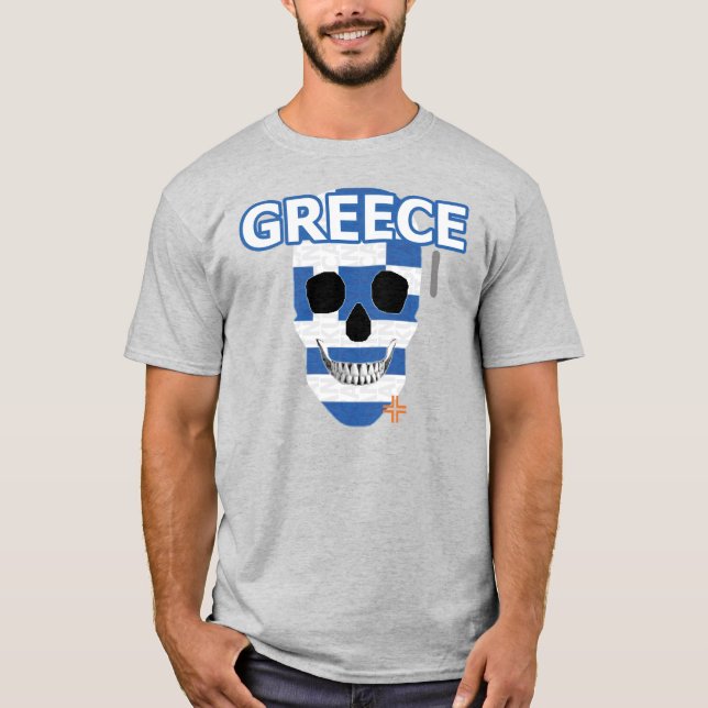 Camiseta básica B2 de HANDSKULL Grecia (Anverso)