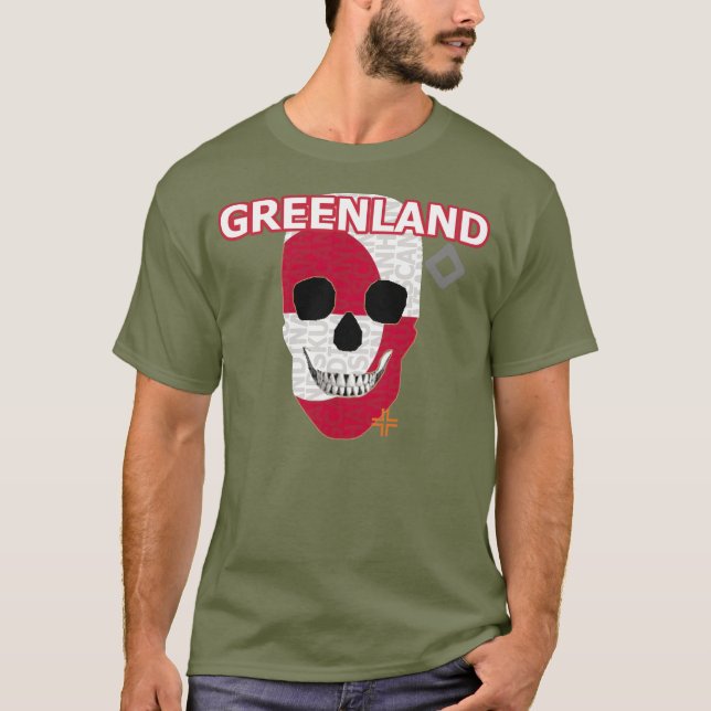 Camiseta básica B2 de HANDSKULL Greenland (Anverso)