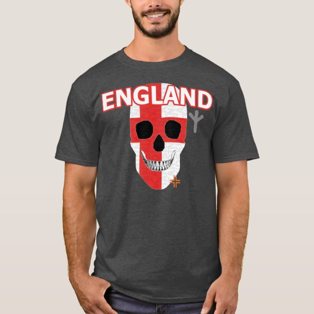 Camiseta básica B2 de HANDSKULL Inglaterra (Anverso)