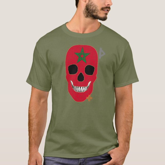 camiseta básica B2 de HANDSKULL Marruecos (Anverso)