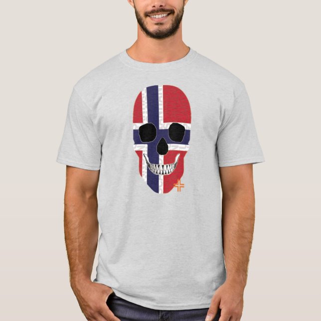 Camiseta básica B2 de HANDSKULL Noruega (Anverso)