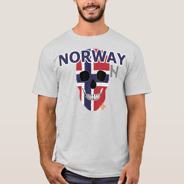 Camiseta básica B2 de HANDSKULL Noruega (Anverso)