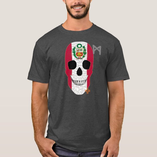 Camiseta básica B2 de HANDSKULL Perú (Anverso)