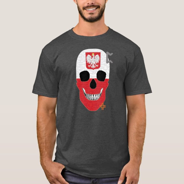 camiseta básica B2 de HANDSKULL Polonia (Anverso)