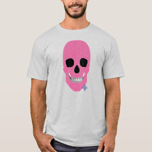 Camiseta básica B2 de HANDSKULL Rebel Rosa