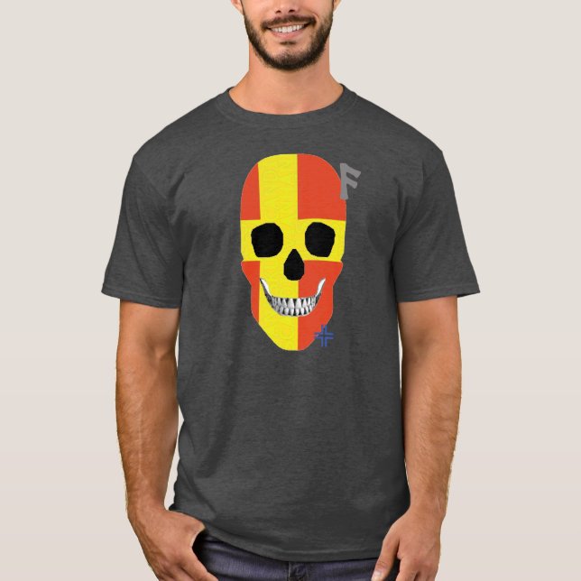 Camiseta básica B2 de HANDSKULL Skane (Anverso)