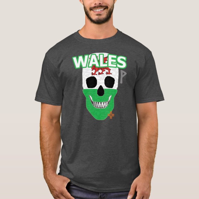 Camiseta básica B2 de HANDSKULL Wales (Anverso)