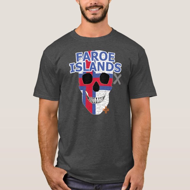 Camiseta básica B2 de las Islas Feroe HANDSKULL (Anverso)