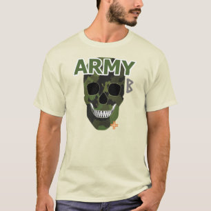 camiseta básica B2 del HANDSKULL Army