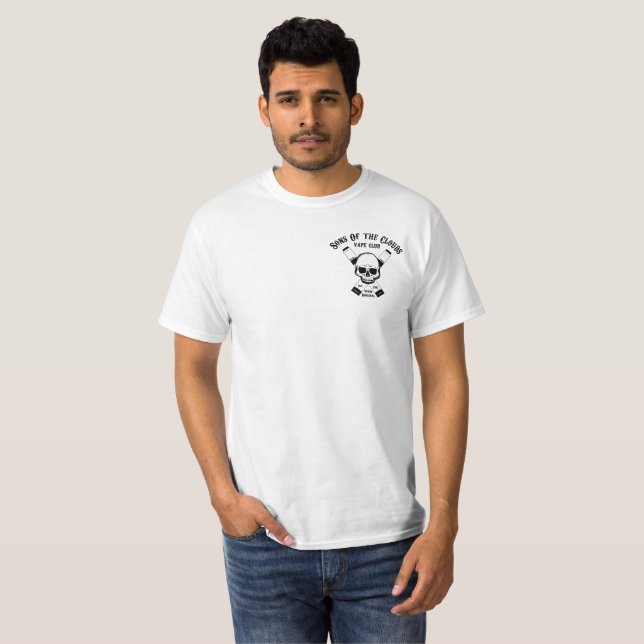 Camiseta básica blanca Sons Of The Clouds (Anverso completo)