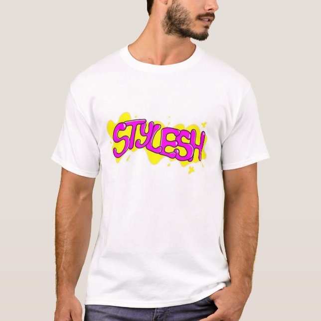Camiseta Básica Branca Stylesh (Anverso)