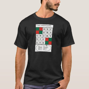 Camiseta básica con diseño único del crucigrama