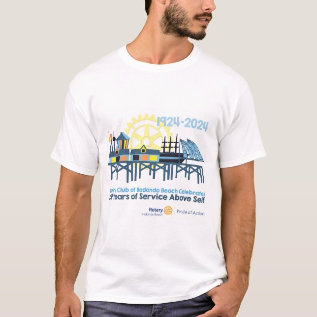 Camiseta básica con gráfico de celebración del cen (Anverso)
