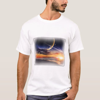 Camiseta básica Cosmic Planet Horizon