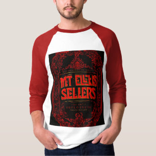 Camiseta básica de 3/4 de Sleeve Raglan para hombr