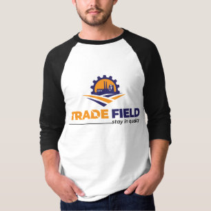 Camiseta básica de 3/4 mangas Raglan para hombres
