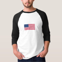 Camiseta básica de 3/4 mangas Raglan para hombres